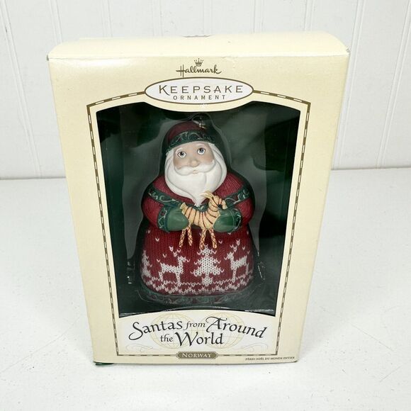 Hallmark Santas from Around the World NORWAY Keepsake Ornament 2004 Christmas - Picture 1 of 7